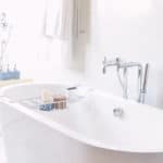 This image features a white tub.