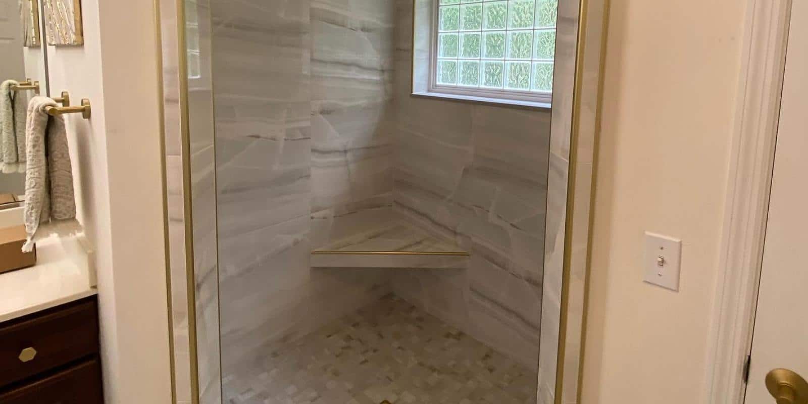water damage leaking shower full renovation repair