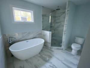 This image features a white claw tub.