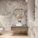 A modern bathroom featuring the latest Tile Design Trends
