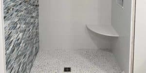 herringbone and chevron shower tile patterns modern bathroom