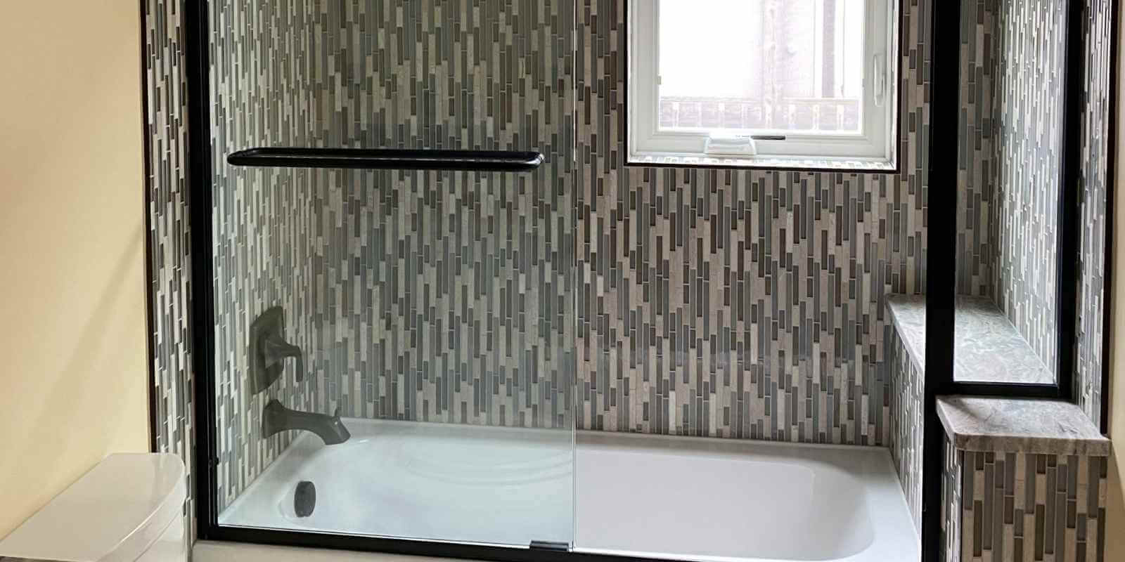 mosaic shower tile patterns bathroom wall design installation