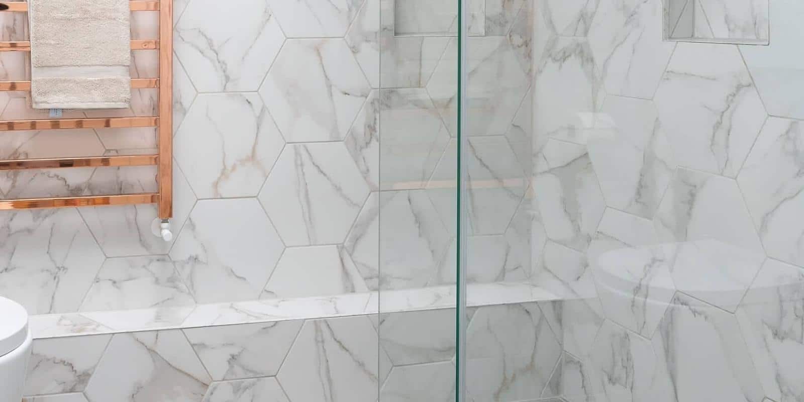 luxury bathroom remodel Maryland spa style shower with modern finishes