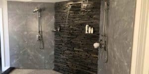 2025 shower remodel trends Maryland modern bathroom