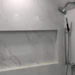 modern walk in shower installation in maryland