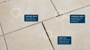 early warning signs of a tile damage