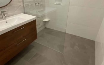 water stain from leaking shower ceiling